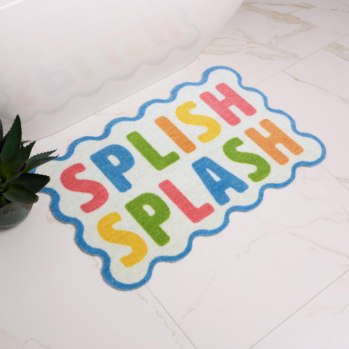 My Mat Nylon Printed Bathroom Splish Splash - handmade