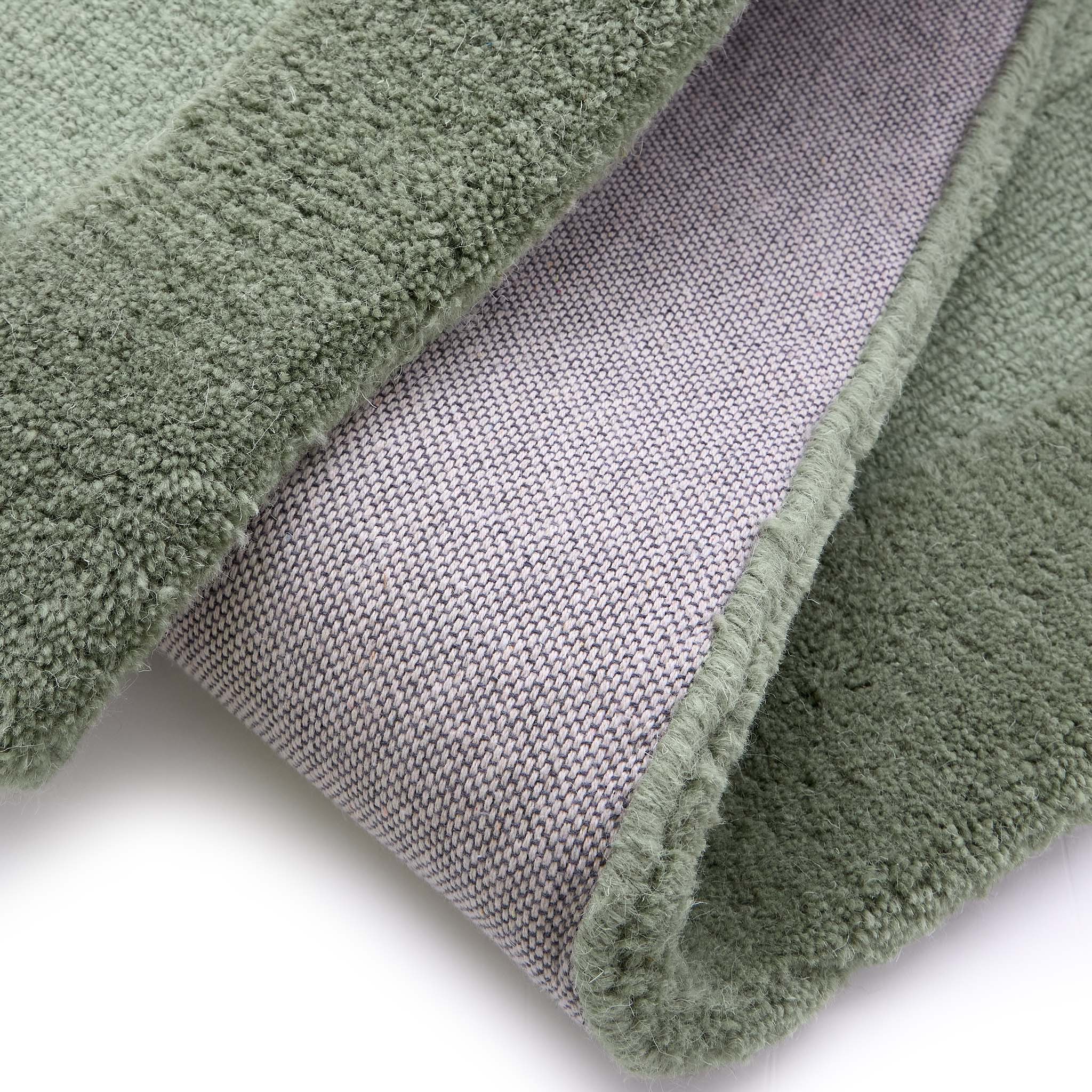 Origins Stacked Border Soft Green - handmade