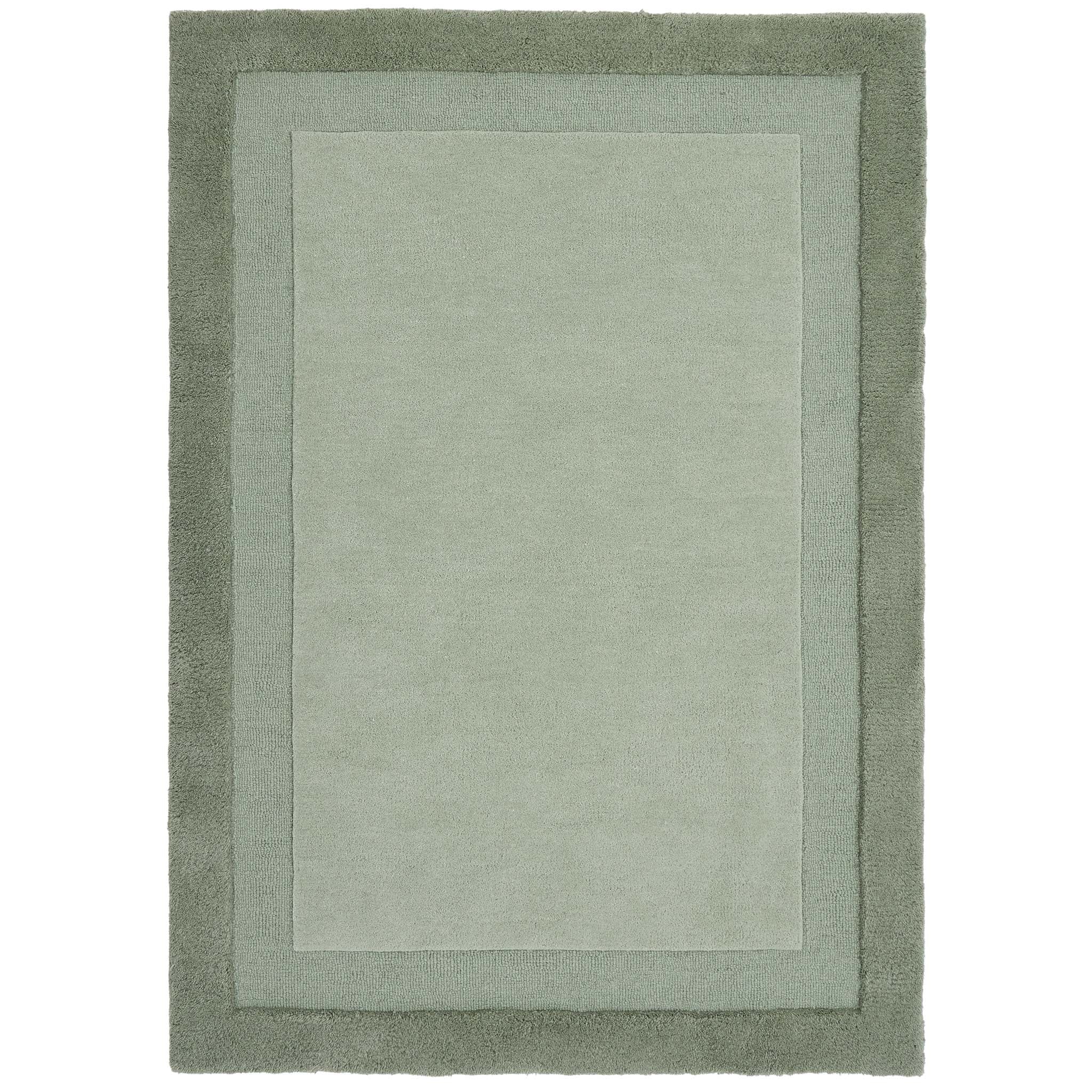 Origins Stacked Border Soft Green - handmade
