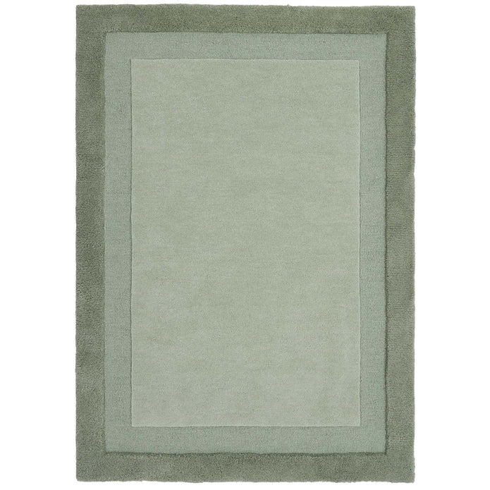 Origins Stacked Border Soft Green - handmade