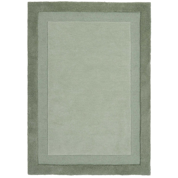 Origins Stacked Border Soft Green - handmade