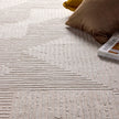 Origins Zen Cream Geometric Rug - handmade