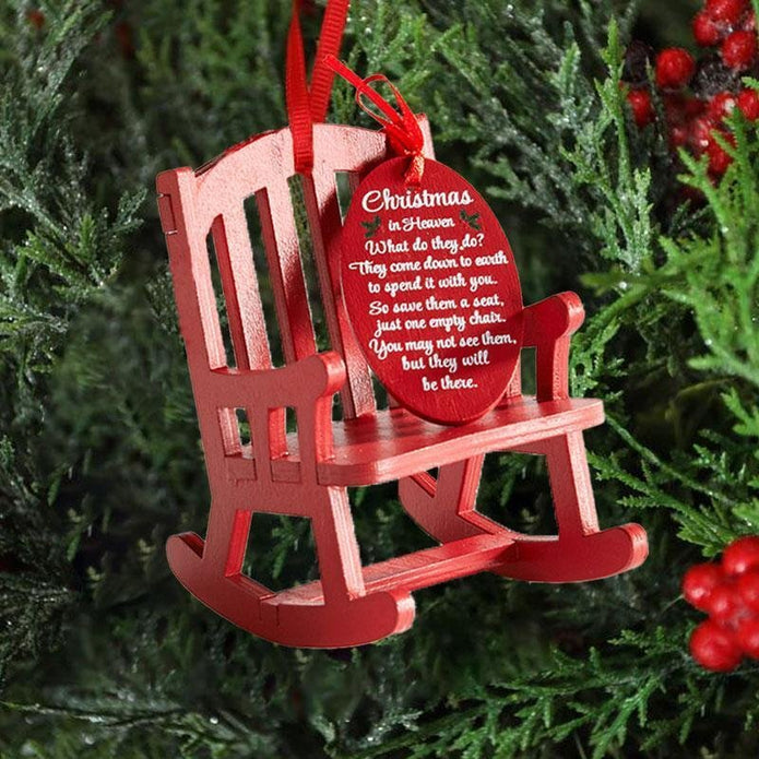 Christmas Ornaments Rocking Chair - handmade Ornament