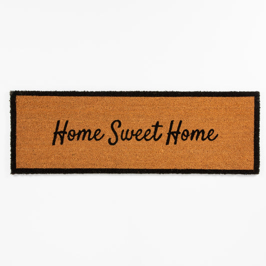 Astley Printed Pvc Backed Coir 40x120cm Home Sweet Home Doormat 40x120 cm / Natural RUGS_and_MORE CAP40120BKHS1