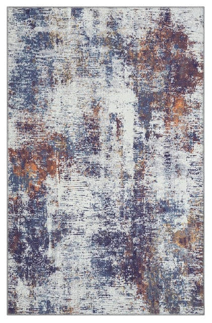 BEST SELLER Washable Abstract Design Rug 80x150 cm / Multi / Chenille Backing: 50% TPR + 50% Cotton RUGS_and_MORE 5061020642118