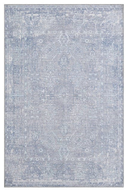 BEST SELLER Washable Oppo Rug 80x150 cm / Sky Blue / Chenille Backing: 50% TPR + 50% Cotton RUGS_and_MORE 5061020641913