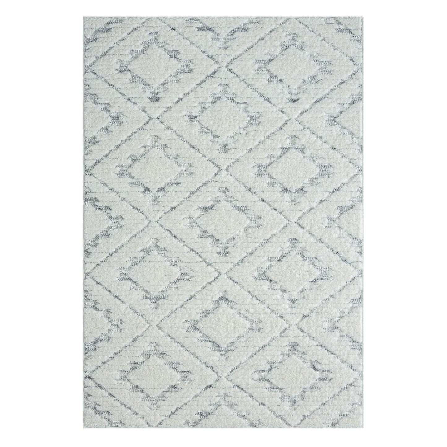 Carnaval Diamond Light Grey Rug 160 x 230cm RUGS_and_MORE EB-205013403272