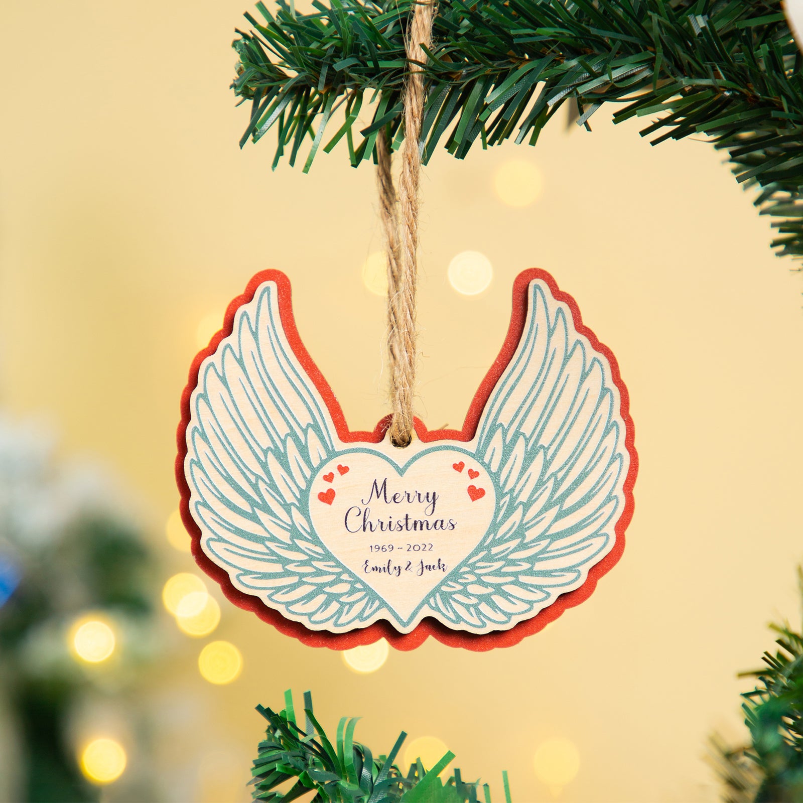 Personalised Christmas Name Ornament - handmade