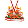 Custom Reindeer Family Christmas Ornament - handmade Ornament