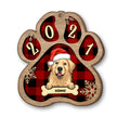 Personalised Dog Christmas Hat Wooden Ornament - handmade Ornament