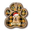 Personalised Dog Christmas Hat Wooden Ornament - handmade Ornament