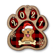 Personalised Dog Christmas Hat Wooden Ornament - handmade Ornament