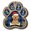 Personalised Dog Christmas Hat Wooden Ornament - handmade Ornament
