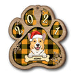 Personalised Dog Christmas Hat Wooden Ornament - handmade Ornament