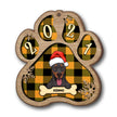 Personalised Dog Christmas Hat Wooden Ornament - handmade Ornament