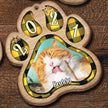 Personalised Dog Paw Wooden Christmas Ornament - handmade Ornament