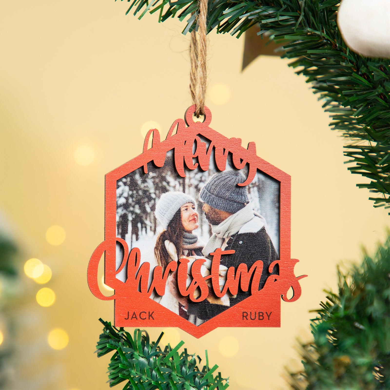Personalised Photo Christmas Ornaments - handmade