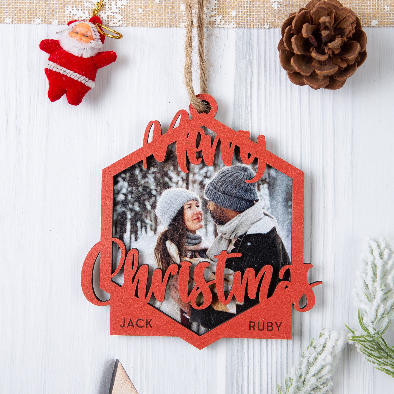 Personalised Photo Christmas Ornaments - handmade