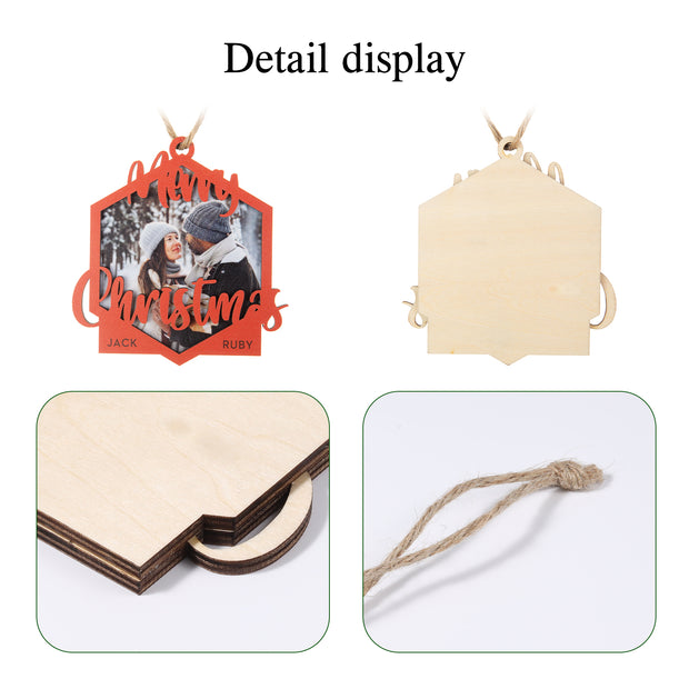 Personalised Photo Christmas Ornaments - handmade