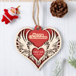 Personalised Merry Christmas Heart Ornament - handmade
