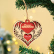 Personalised Merry Christmas Heart Ornament - handmade