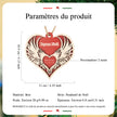 Personalised Merry Christmas Heart Ornament - handmade
