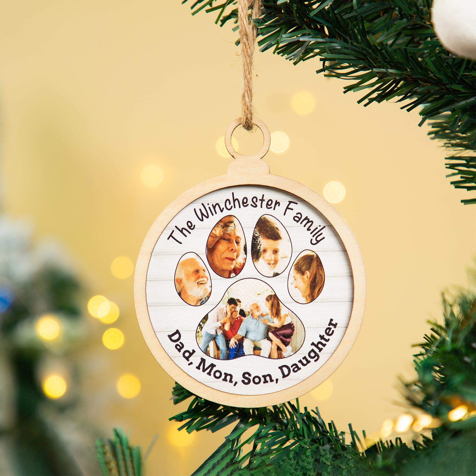 Personalised Photo Christmas Ornament - handmade