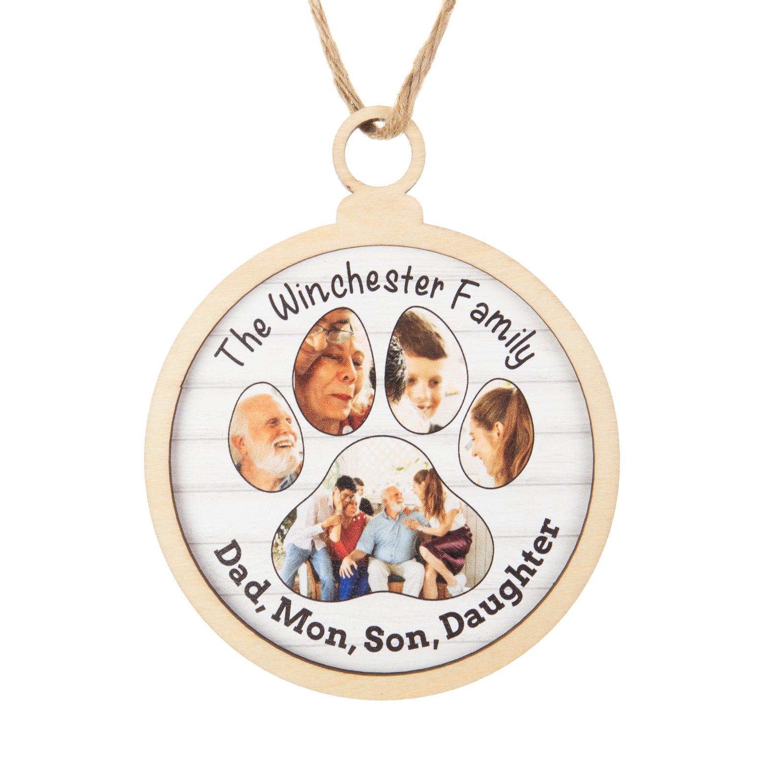 Personalised Photo Christmas Ornament - handmade