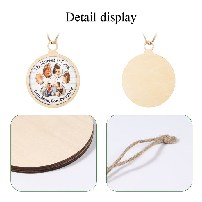 Personalised Photo Christmas Ornament - handmade