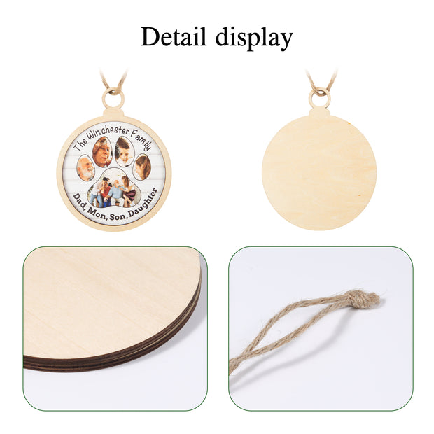 Personalised Photo Christmas Ornament - handmade