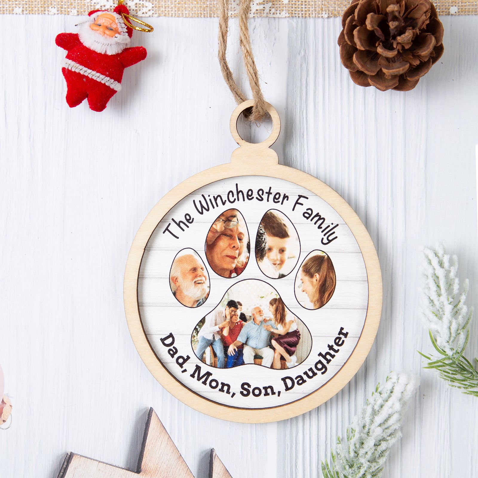 Personalised Photo Christmas Ornament - handmade