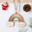 Personalised Rainbow Christmas Name Ornament - handmade