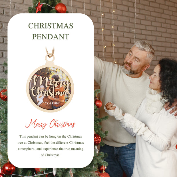 Custom Photo Christmas Ornament - handmade