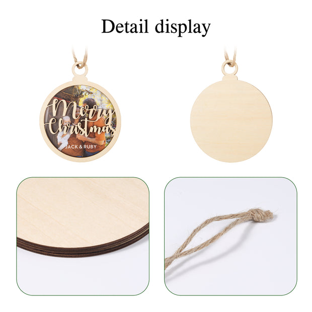 Custom Photo Christmas Ornament - handmade