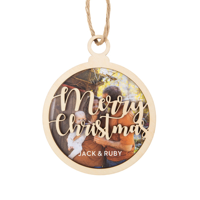Custom Photo Christmas Ornament - handmade