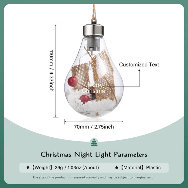 Personalised Christmas Name Light - handmade