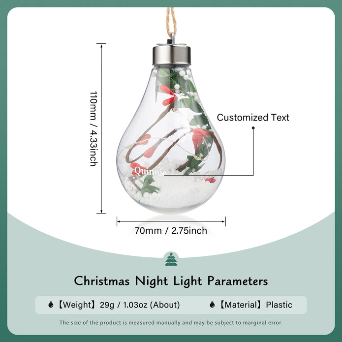 Personalised Christmas Name Light - handmade
