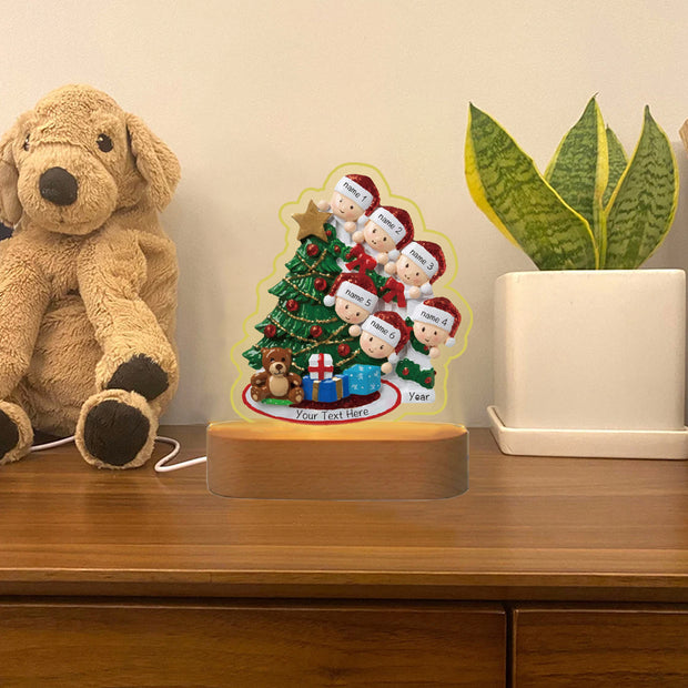 Decorative Christmas Tree Night Light - handmade