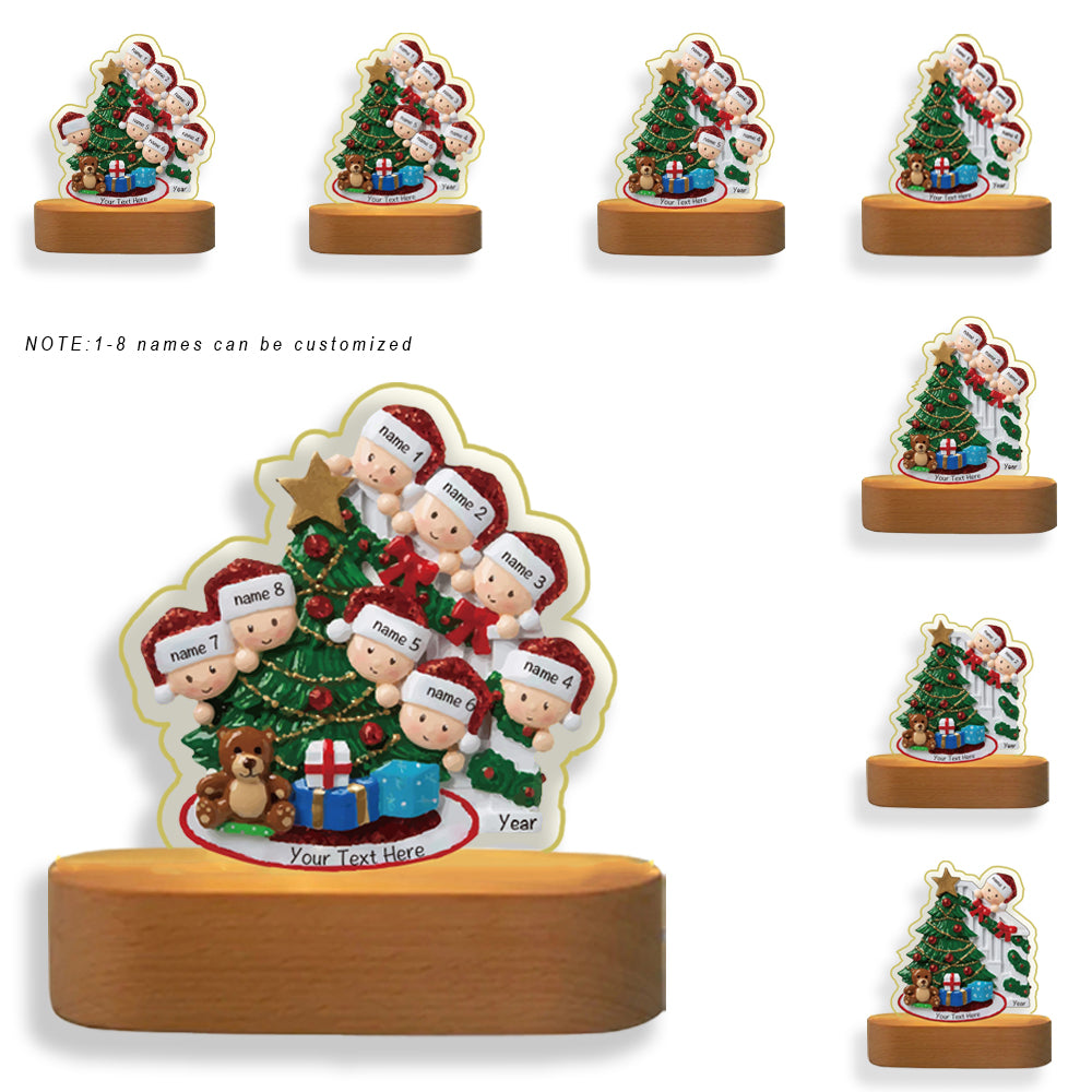Decorative Christmas Tree Night Light - handmade