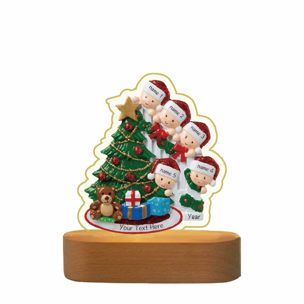 Decorative Christmas Tree Night Light - handmade