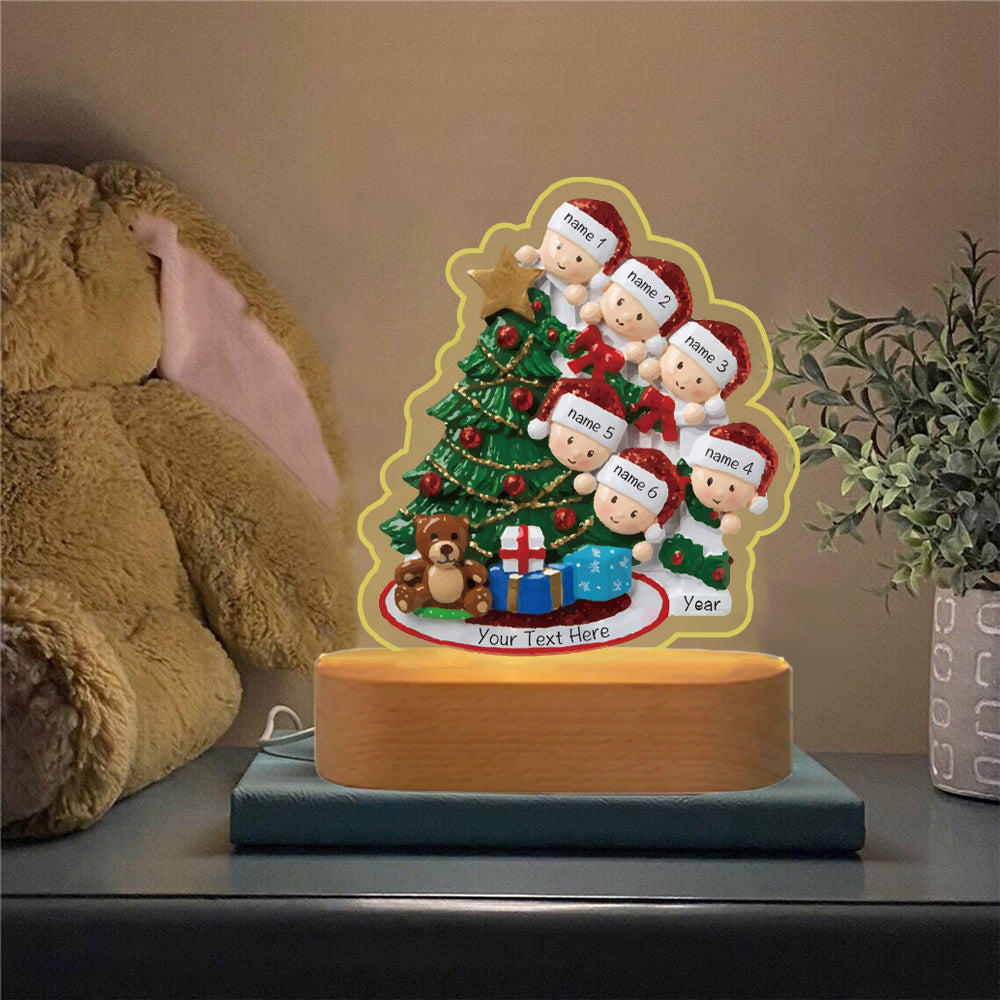 Decorative Christmas Tree Night Light - handmade