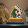 Decorative Christmas Tree Night Light - handmade