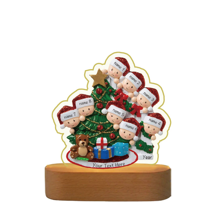 Decorative Christmas Tree Night Light - handmade