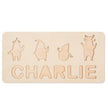 Personalised Wooden Christmas Name Puzzle - handmade