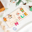 Personalised Wooden Christmas Name Puzzle - handmade
