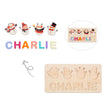 Personalised Snowman Name Puzzle - handmade