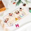 Personalised Snowman Name Puzzle - handmade