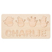 Personalised Snowman Name Puzzle - handmade