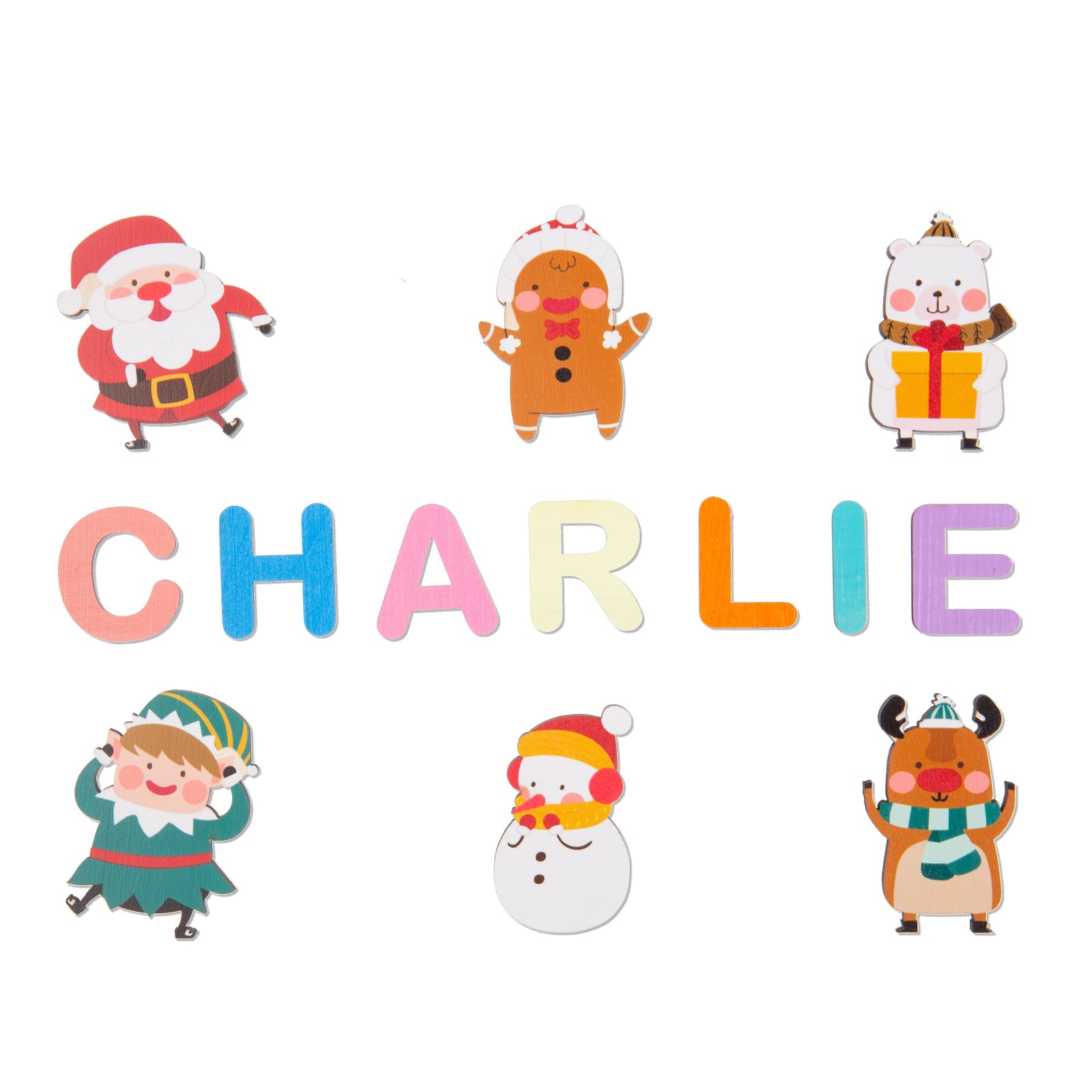 Personalised Wooden Christmas Puzzle - handmade