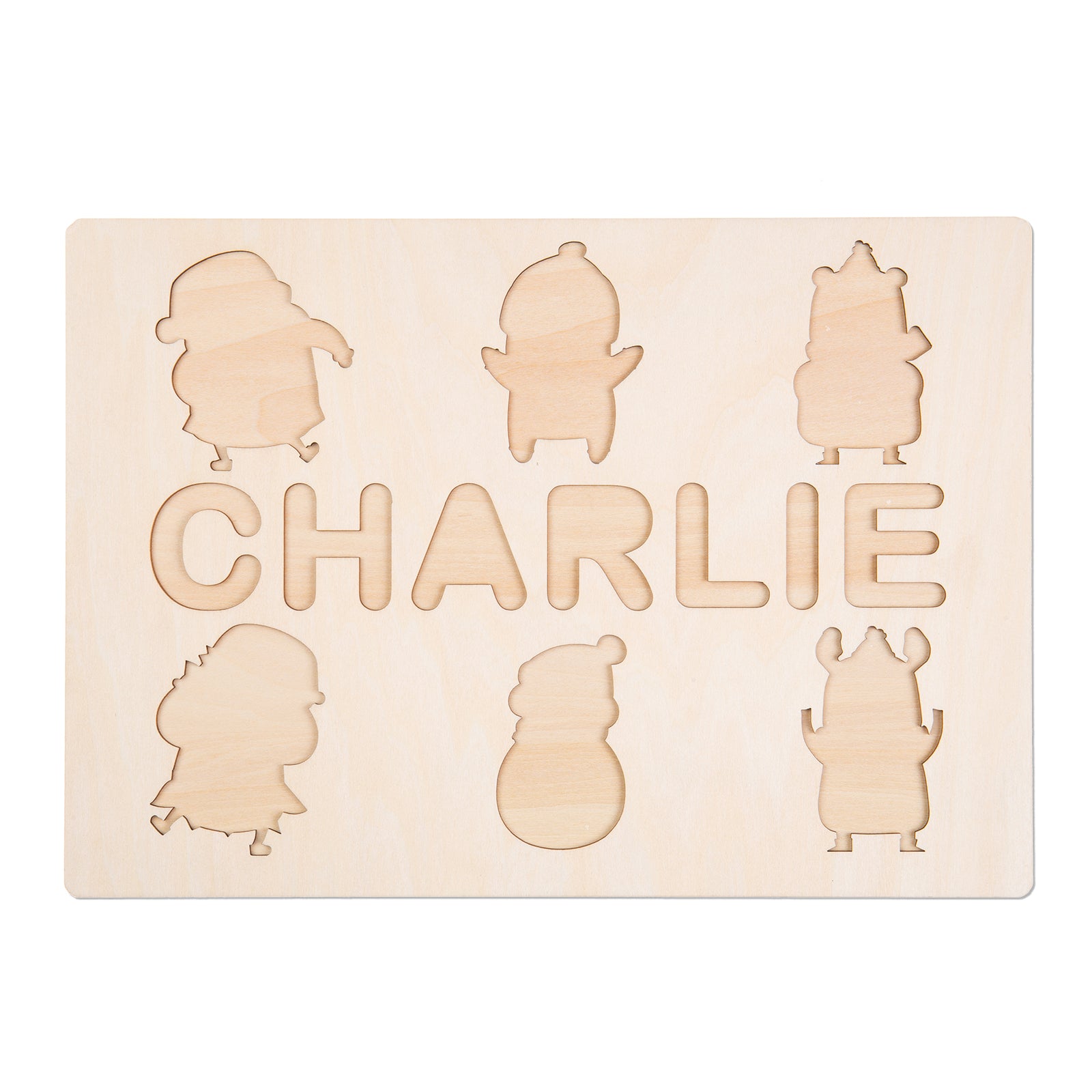 Personalised Wooden Christmas Puzzle - handmade